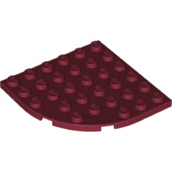 LEGO® los onderdeel Plaat Rond in kleur Donkerrood 6003