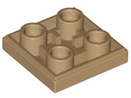 Plaatje in Gallery viewer laden, LEGO® los onderdeel Tegel Aangepast Donker Geelbruin 11203