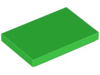 Plaatje in Gallery viewer laden, LEGO® los onderdeel Tegel Algemeen in kleur Fel Groen 26603