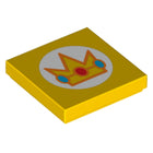 LEGO® los onderdeel Tegel met Motief Geel 3068bpb2061