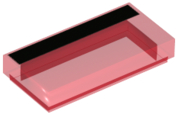 Plaatje in Gallery viewer laden, LEGO® Tegel met Motief Doorzichtig Rood 3069bpb1093