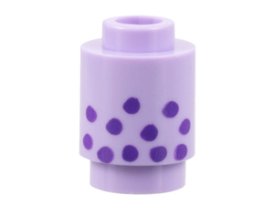 LEGO® onderdeel Steen Rond met Motief Lavendel 3062bpb073