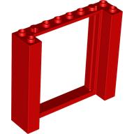 LEGO® los onderdeel Deurkozijn in kleur Rood 80400