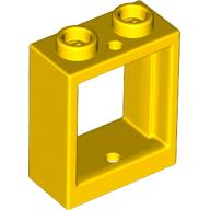 LEGO® los onderdeel Raamkozijn in kleur Geel 60592