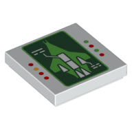 Plaatje in Gallery viewer laden, LEGO® los onderdeel Tegel met Motief Wit 3068bpb2028
