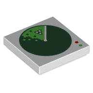 LEGO® los onderdeel Tegel met Motief Wit 3068bpb2027