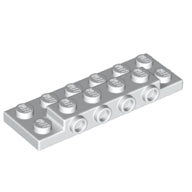 LEGO® los onderdeel Plaat Aangepast in kleur Wit 87609