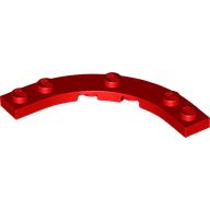 LEGO® los onderdeel Plaat Rond in kleur Rood 80015