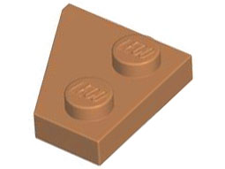 LEGO® los onderdeel Wig Plaat in kleur Medium Noga 24307