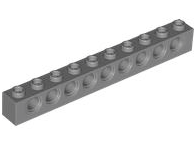 Plaatje in Gallery viewer laden, LEGO® Technische Steen Donker Blauwachtig Grijs 2730