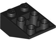 LEGO® los onderdeel Dakpan Omgekeerd in kleur Zwart 2752