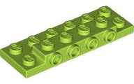 Plaatje in Gallery viewer laden, LEGO® los onderdeel Plaat Aangepast in kleur Limoen 87609