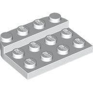 LEGO® los onderdeel Plaat Rond in kleur Wit 3263