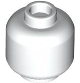 LEGO® los onderdeel Hoofd in kleur Wit 28621