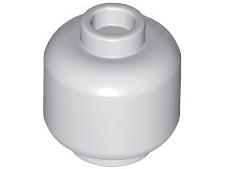 LEGO® los onderdeel Hoofd Licht Blauwachtig Grijs 3626b