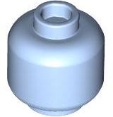 Plaatje in Gallery viewer laden, LEGO® los onderdeel Hoofd in kleur Helder Lichtblauw 3626b