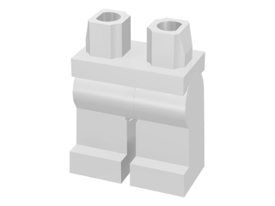 LEGO® los onderdeel Benen in kleur Wit 970c00