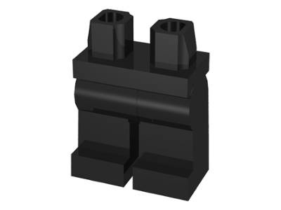 LEGO® los onderdeel Benen in kleur Zwart 970c00