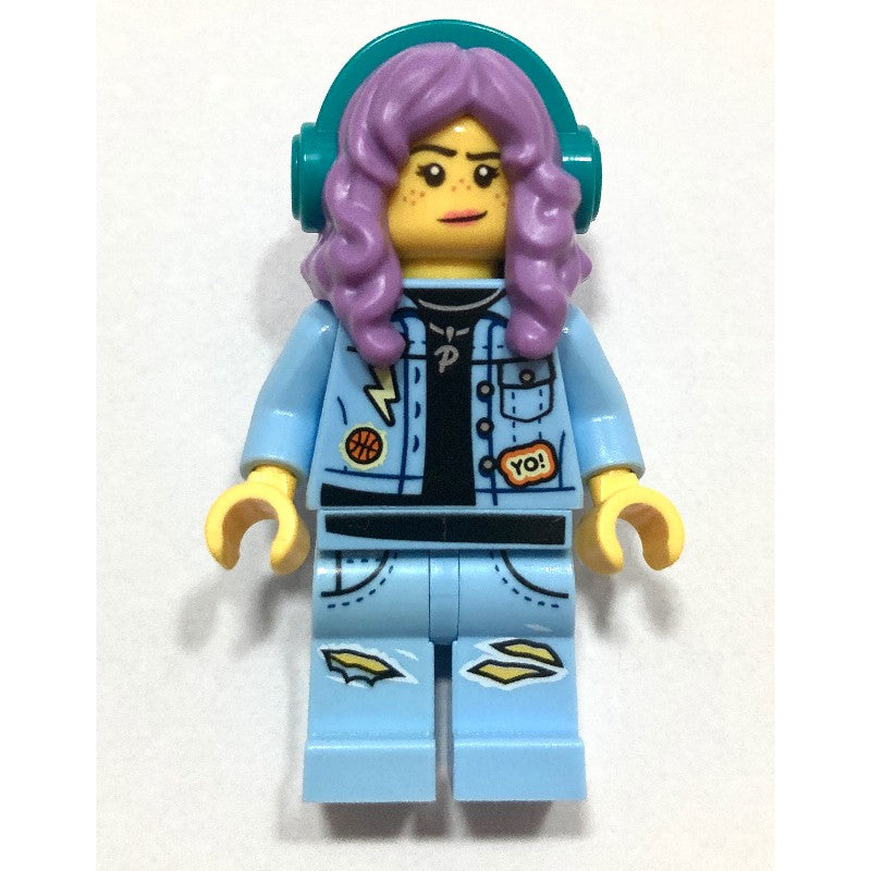 Hidden Side Parker L. Jackson - Denim Jacket with Headphones (Crooked Smile / Angry)